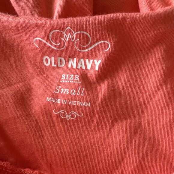 Cotton Tie Dress Spaghetti Strap Salmon Casual Women’s Size S by Old Navy Fresh - Picture 7 of 8